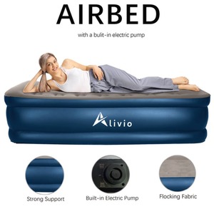 Inflatable Airbed Mattress - Light Blue / 97cm by Alivio