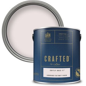 Crown Crafted Luxurious Flatt Matt Paint - Softly Does It by Crown Paints