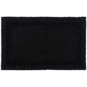 Luxury Reversible Extra Large Bath Mat - Black by Homescapes