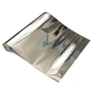 dc fix Glossy Silver Self Adhesive Vinyl Wrap - silver / 45cm x 1.5m by d-c-fix