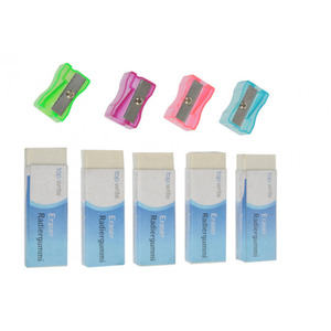 9Pc Pencil Sharpener and Eraser Stationary Set
