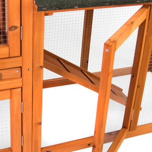 Double Wooden Pet Hutch - Wood by Vida Designs