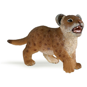 PAPO Wild Animal Kingdom Lion Cub Toy Figure - Black by PAPO