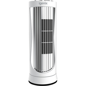 12 Inch Digital Mini Tower Fan White - White by Igenix