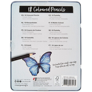Pack of 18 Artist Colouring Pencils by Deco Time