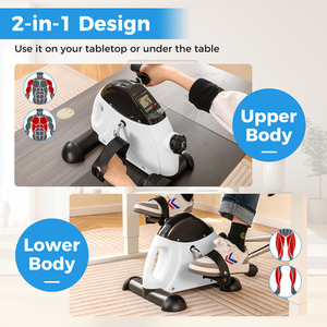 Mini Exercise Bike - White by Costway