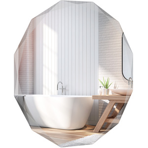 Wall Mount Bathroom Vanity Mirror - Silver by Costway