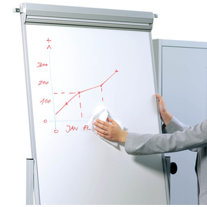 Whiteboard Tub 100 Cleaning Wipes - White by Durable