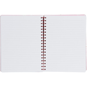 Cherry Hearts B5 Notebook with Pen - Pink