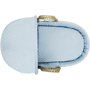 Blue Dimple Palm Moses Basket - Blue by Kinder Valley