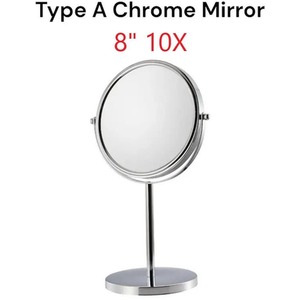 1X - 10X Magnification Double Sided Makeup Mirror - White by Dyzi