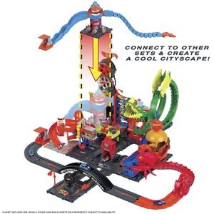 Hot Wheels City Toy Car Track Set, Gorilla Grapple Playset - Multicolour by Hot Wheels