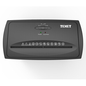 Texet Cross Cut 6 Paper Sheet Shredder - Black by Texet
