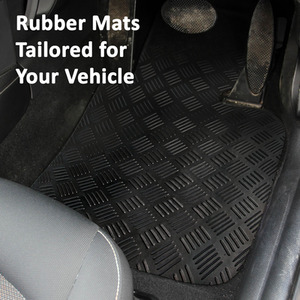 MG HS Manual and Automatic Car Mats Rubber 2019 onwards 4pc Set - Black by Easimat