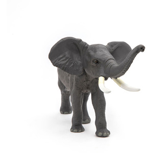 PAPO Wild Animal Kingdom Elephant Toy Figure - Grey by PAPO