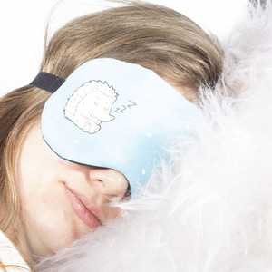 Sleepy Animal Hot and Cold Gel Packs Soothing Eye Mask - Blue / Hedgehog by Ultra