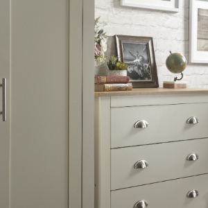 Lancaster Four Piece Bedroom Set - Cream by GFW