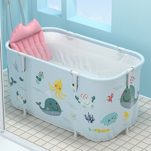 Seabed Foldable Bathtub with Cushion by Livingandhome