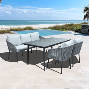 4 Piece Bella Dining Set - Grey