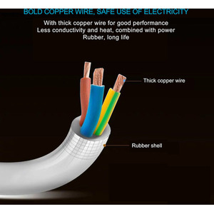 6 Gang Indicator Side Switched Extension Lead by ExtraStar