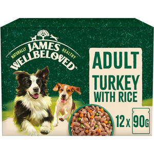 James Wellbeloved Adult Wet Dog Food in Gravy - Turkey with Rice by James Wellbeloved