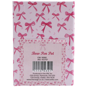 Bow Pen Pot - Pink