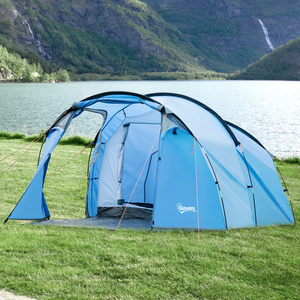 Outsunny 3 Person Weatherproof Tent - Blue by Outsunny