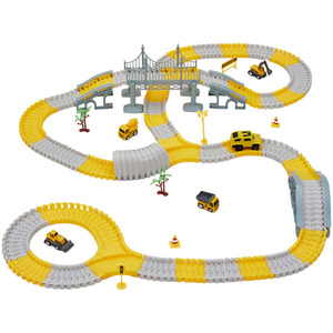 Kidkid Construction Race Track Toy Set for Kids - Yellow by Kidkid