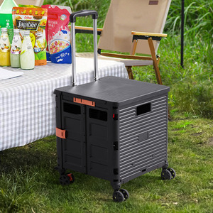 Folding Shopping Trolley with Magnetic Lid by lifeideas