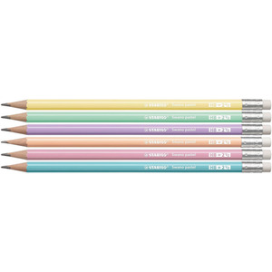 Graphite Pencil with Eraser - STABILO Swano Pastel - Grey by STABILO