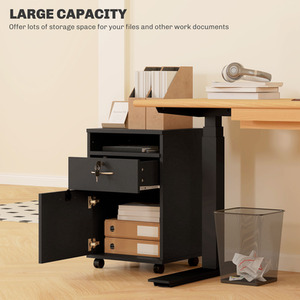 HOMCOM Filing Cabinet With Drawer by HOMCOM