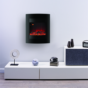 Focal Point Ebony LED Electric Wall Hung Fire - Black by Focal Point Fires