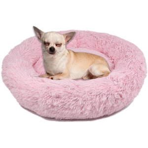 Fluffy Dog Bed in Pink - Pink / XS by Actiaspet
