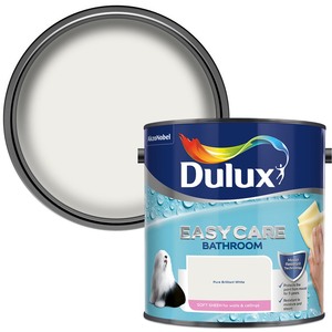 Dulux Easycare Bathroom Soft Sheen Paint - Pure Brilliant White by Dulux