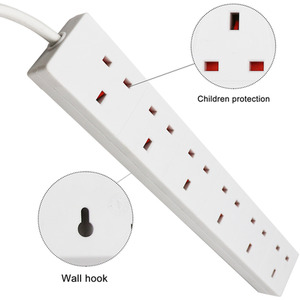 6 gang Extension Leads by ExtraStar