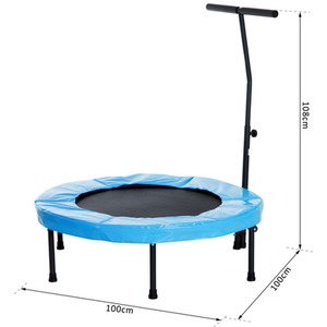 HOMCOM Trampoline Rebounder Indoor Outdoor Mini Jumper - Blue by HOMCOM