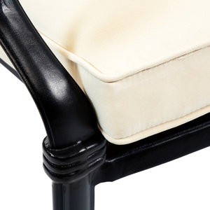 Premium Furniture Cast Aluminium 4 Seater Outdoor Dining Set - Black by Charles Bentley