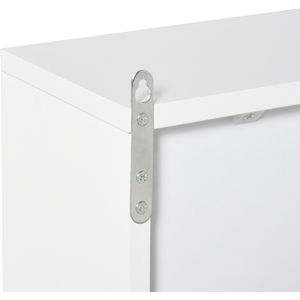 HOMCOM Wall Mount Mirror Cabinet Storage Bathroom Cupboard - White by HOMCOM