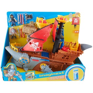Shark Bite Pirate Ship Playset - Multi-Coloured by Imaginext