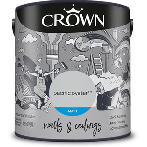 Crown Matt Emulsion - Pacific Oyster / 2.5l by Crown Paints