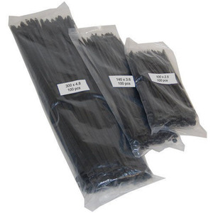 Cable Ties Packs of 100 by True Products