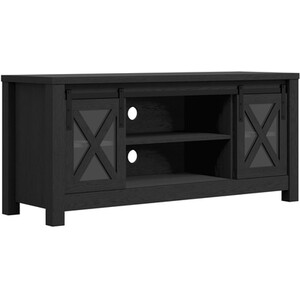 Clover Black and Glass Media Unit - Black