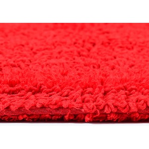 Luxury Reversible Cotton Bath Mat - Red by Homescapes