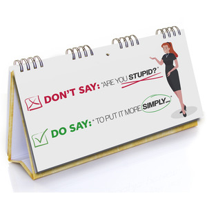 Professional Insults Flipbook - Blue by Bee Three Books