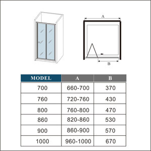 Frame Bifold Door by AicaBathroom