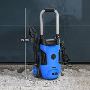 Outsunny 1800W 150 Bar Pressure Washer Adjustable Nozzle - Blue by Outsunny