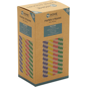 Pack of 250 My Home Paper Straws by My Home