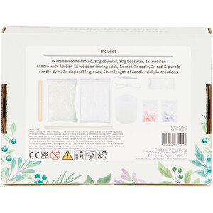 Make Your Own Rose Flower Candle Kit - Multicolour by Artstudio