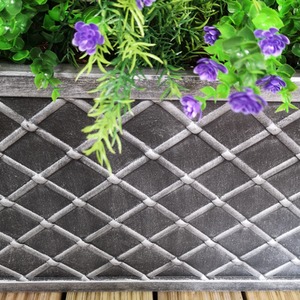 Lazio Trough Pewter Garden Planter - Pewter by Samuel Alexander