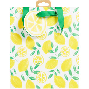 Lemon Medium Gift Bag - Yellow